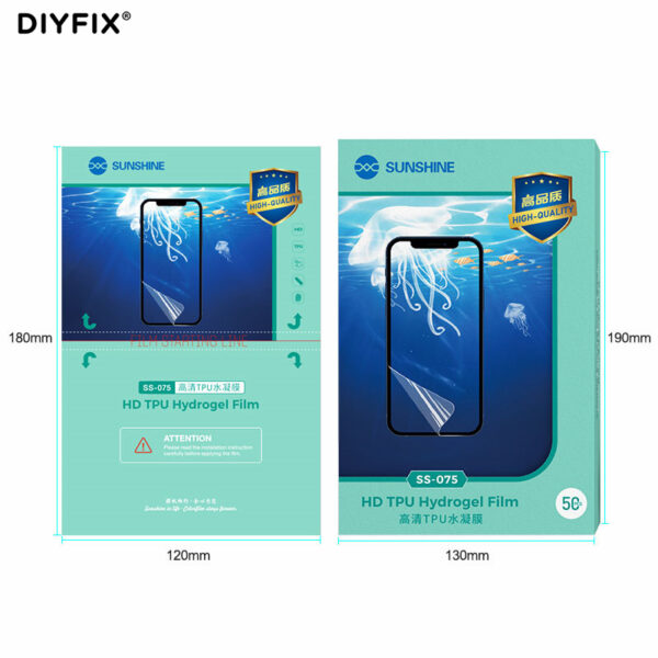 ss-075 hidrogel flexible para telefonos moviles 50u/caja